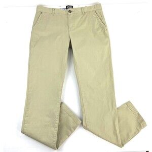 Scotch & Soda Mott Pants Mens 32x33 Slim Fit Khaki Beige Chino Trousers Stretch